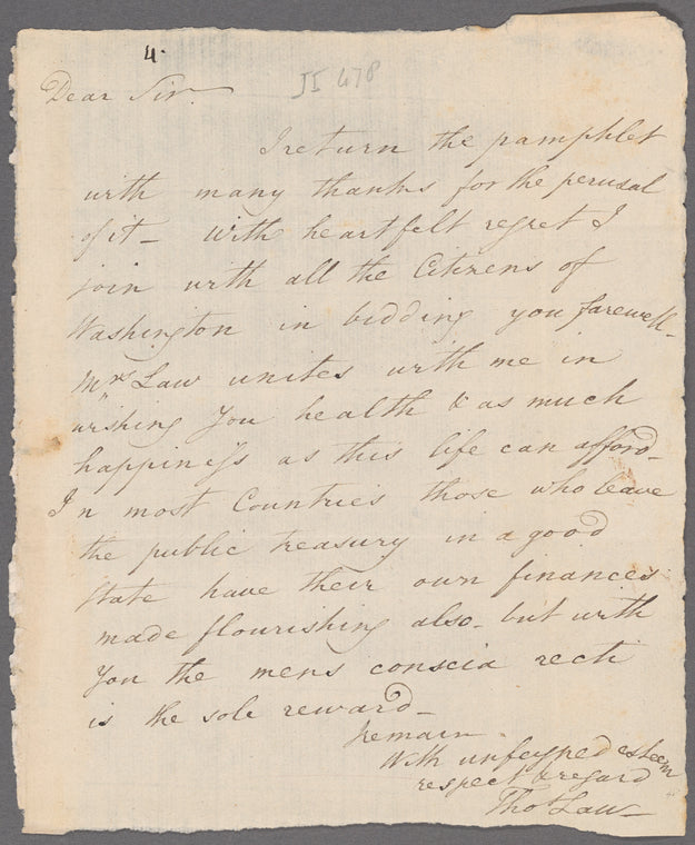 Thomas Law to Oliver Wolcott