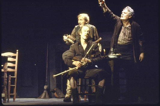 Actors (L-R) Dermot McNamara, Richard Hamilton and Walter Flanagan in a scene from the Broadway production of the play "A Touch of the Poet" (New York)