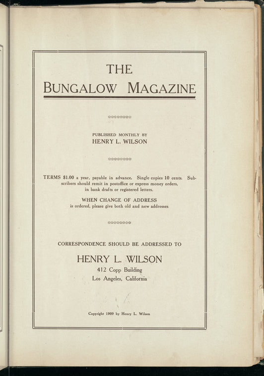 The Bungalow magazine