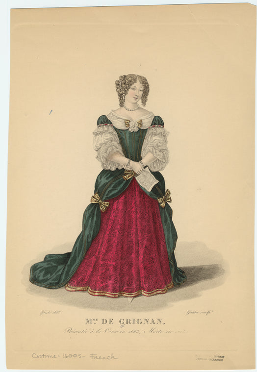 Mme. de Grignan, présentée à la cour en 1663, morte en 1705