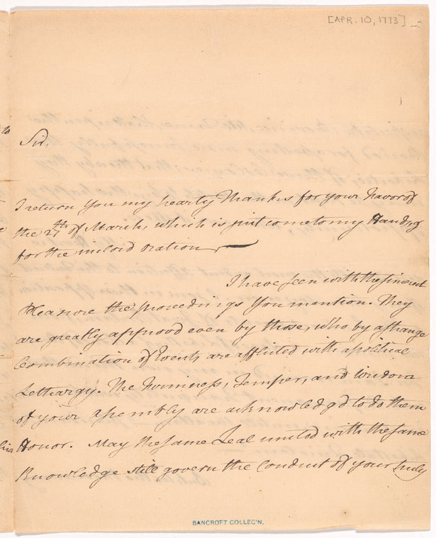 Letter from John Dickinson