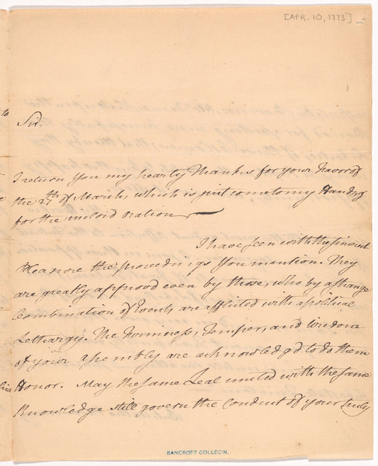 Letter from John Dickinson