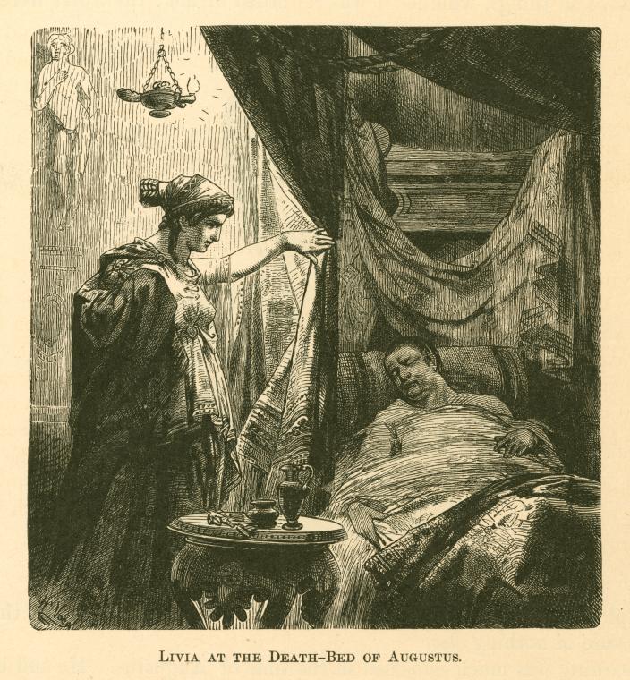 Livia at the death-bed of Augustus