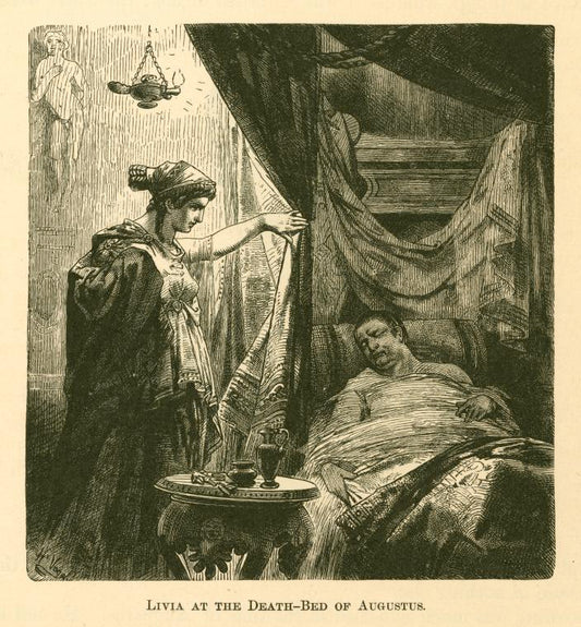 Livia at the death-bed of Augustus