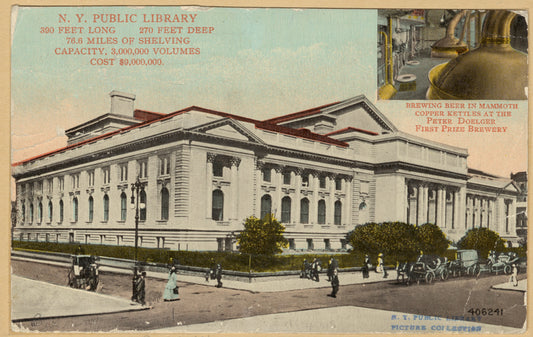 N.Y. Public Library ; Brewing beer in mammoth copper kettles at the Peter Doelger First Prize Brewery
