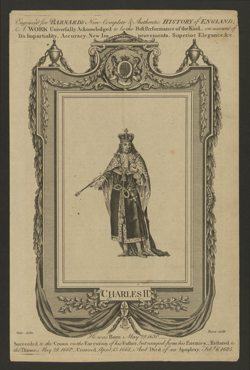 Charles II, king of England.