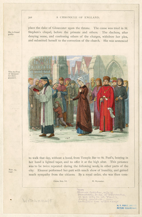 The duchess of Gloucester does penance