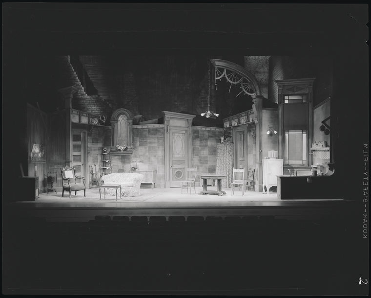 Set design by Ralph Alswang for the original 1959 stage production of A Raisin in the Sun