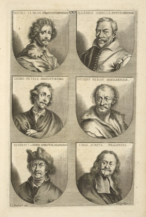 Bust portraits.] Michel Le Blon Francofurtensis, Ægidius Sadeler Antverpensis, [...]