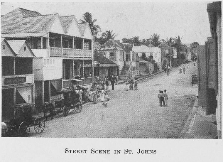 Street scene in St. Johns.