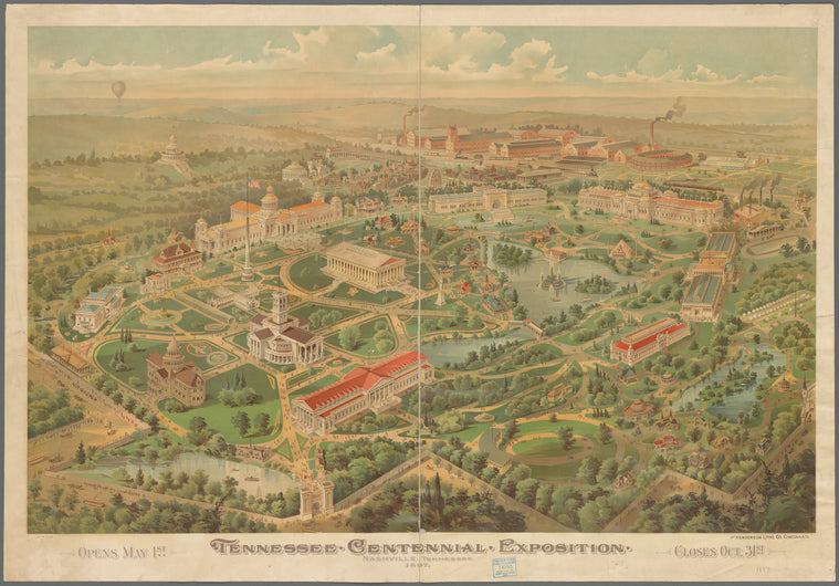 Tennessee Centennial Exposition, Nashville, Tennessee : opens May 1st - closes Oct. 31st., 1897