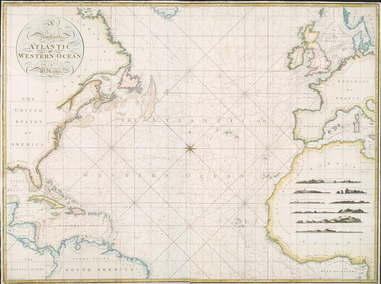 A new chart of the Atlantic or Western Ocean