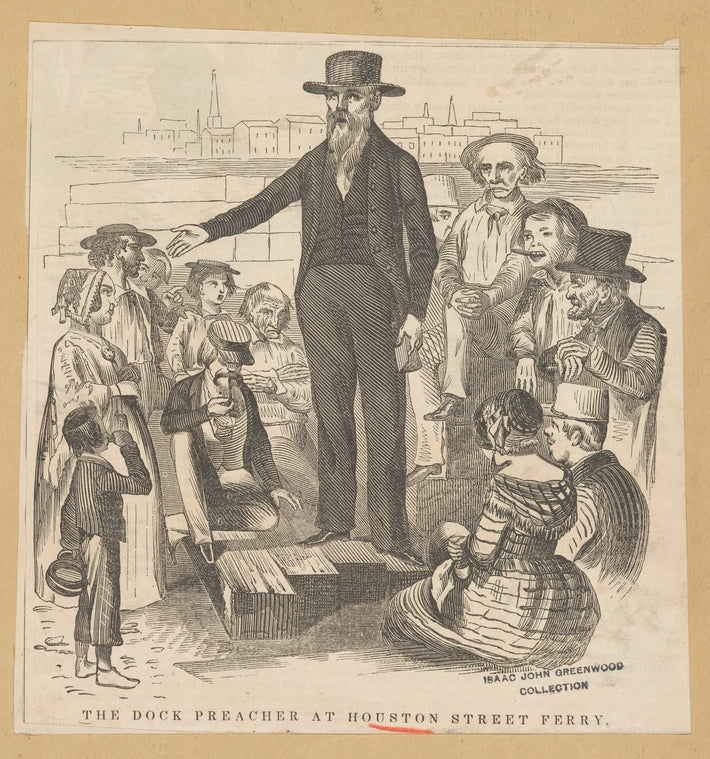 The dock preacher at Houston Street Ferry