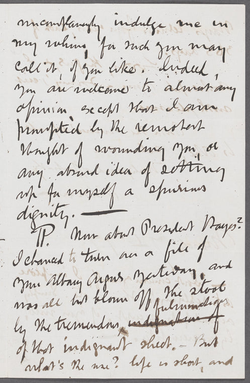 Letter to Catherine Gansevoort Lansing