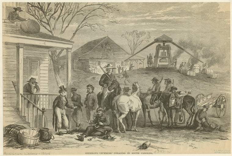 Sherman's "Bummers" foraging in South Carolina