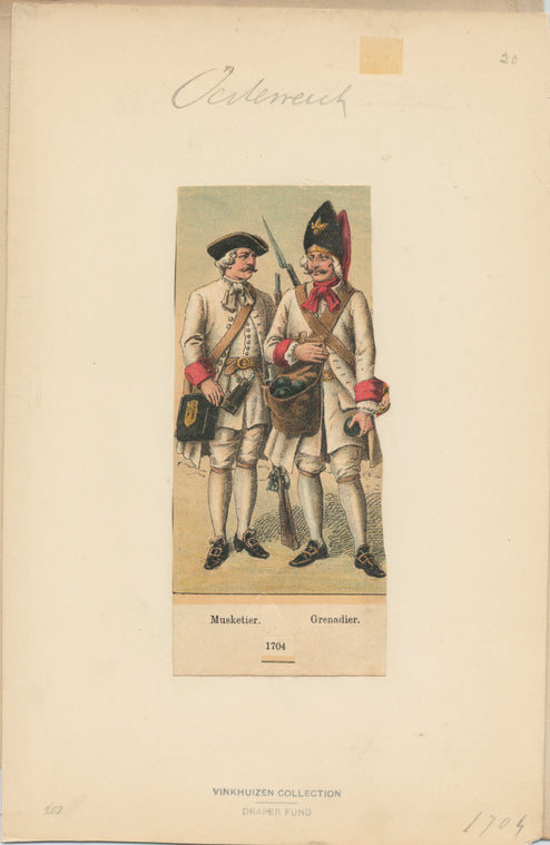 Musketier, Grenadier, 1704