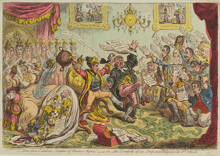 News from Calabria! Capture of Buenos Ayres! i.e. The Comforts of an Imperial Dejeuné at St. Cloud's
