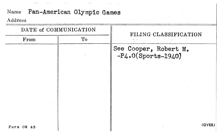 Pan-American Olympic Games