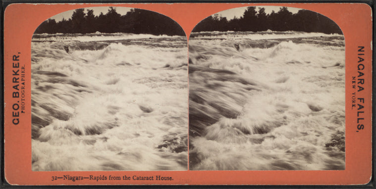 Niagara, the rapids from the Cataract House.