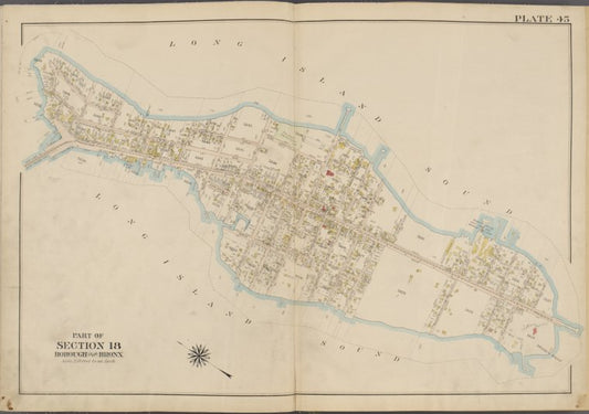 Plate 45 [Map bounded by Long Island Sound, Belden Point, Bridge St.]