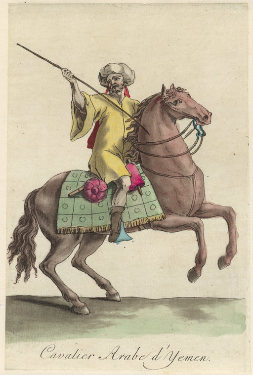 Cavalier arabe d'Yemen