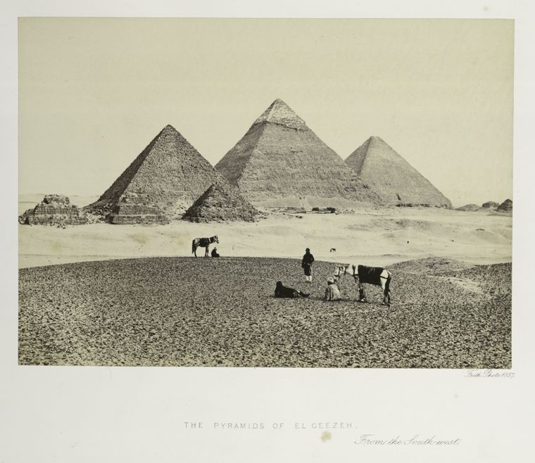 The Pyramids of El Geezah, from the south-west