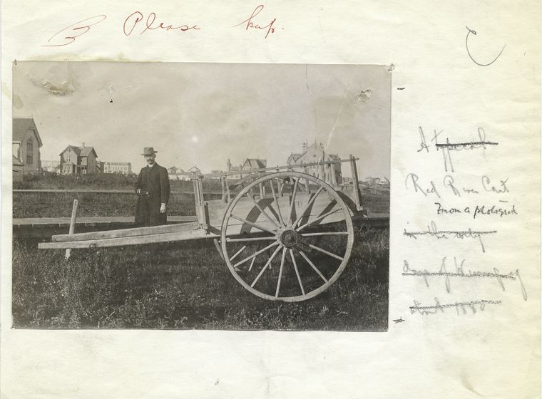 Red River cart.