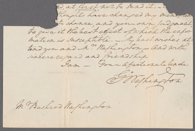 Autograph cover addressed to Oliver Wolcott