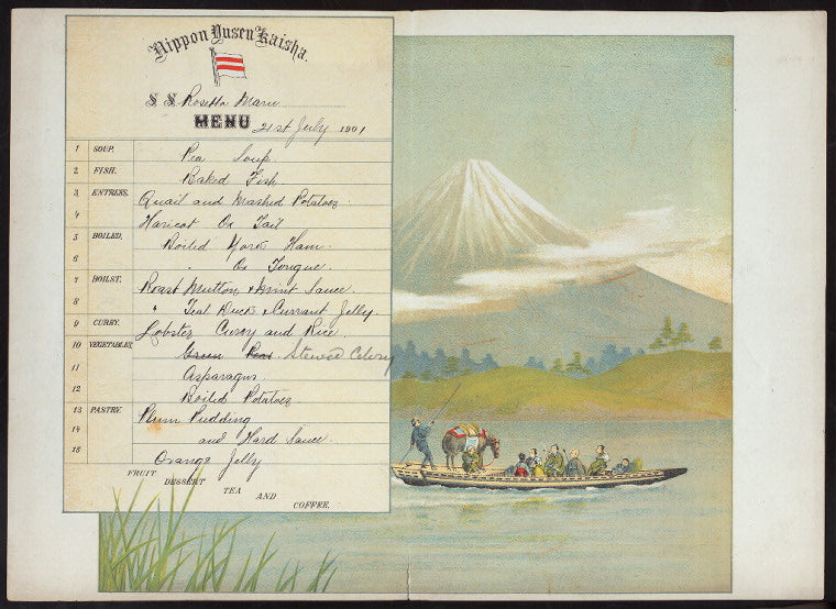DINNER [held by] NIPPON YUSEN KAISHA - S.S.ROSETTA MARU [at] EN ROUTE (SS)