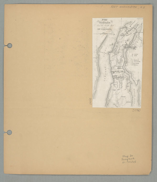 Fort Washington and the north part of New York Island.