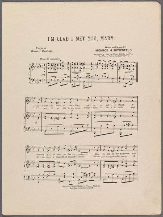 I'm glad I met you, Mary