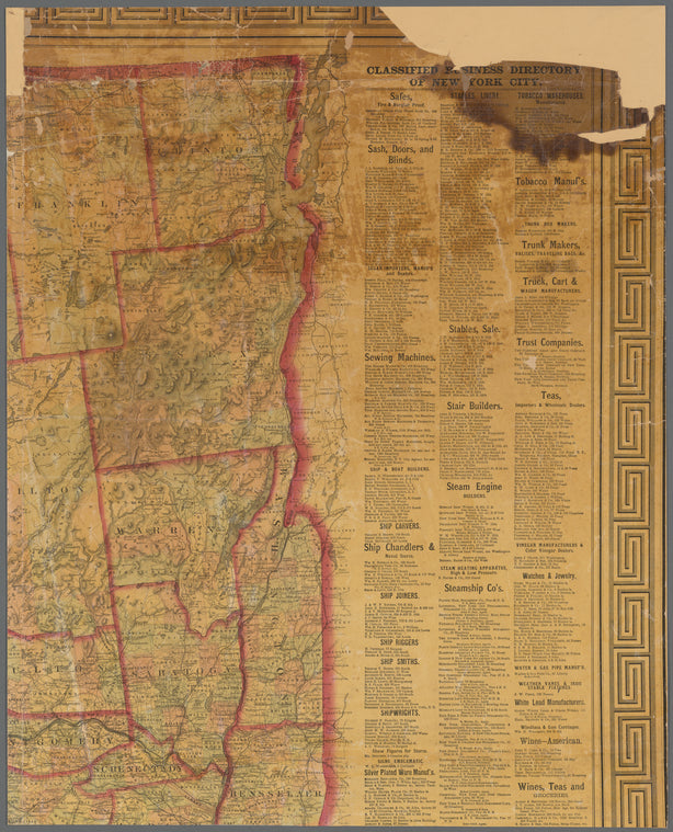 Asher & Adams' new topographical map of the state of New York: made from official records and actual surveys