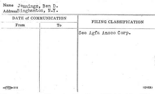 Jennings, Ben D.