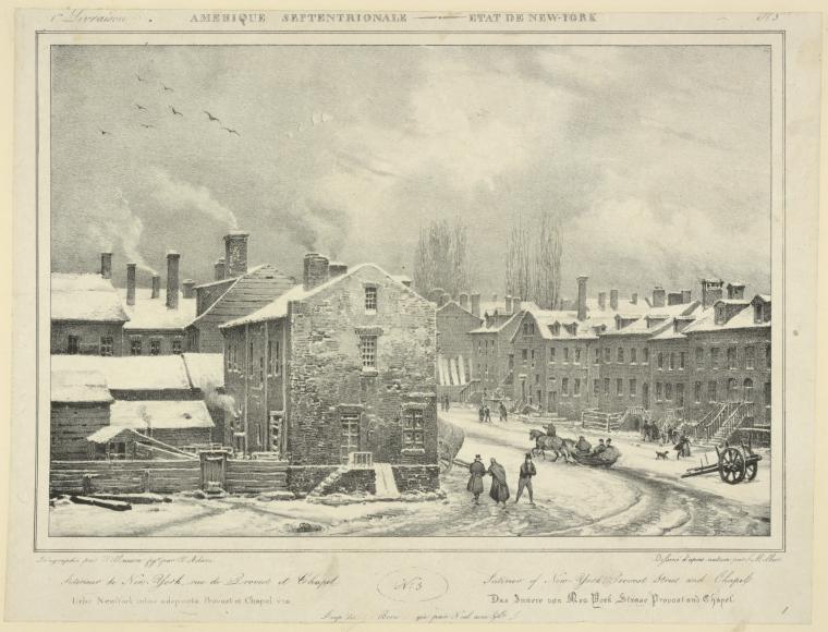 Interior of New-York, Provost Street and Chapel