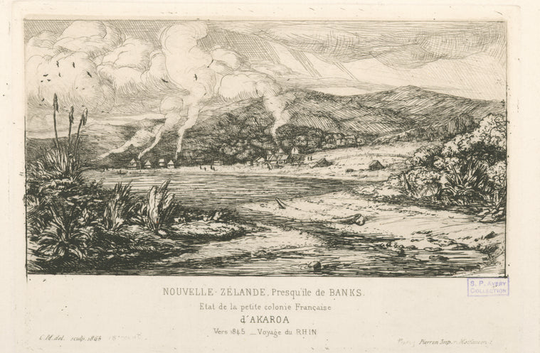 État de la petite colonie française d'Akaroa.