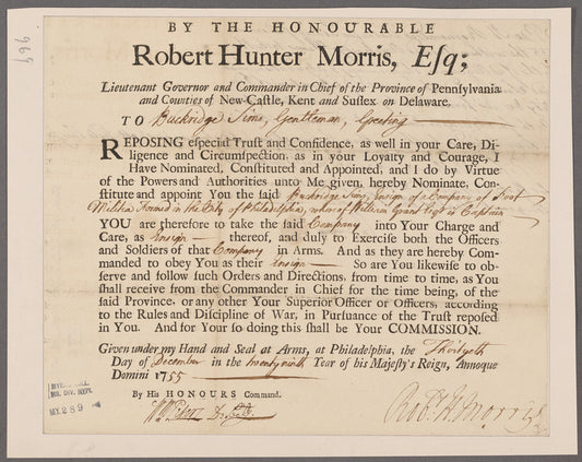 Morris, Robert Hunter. Philadelphia