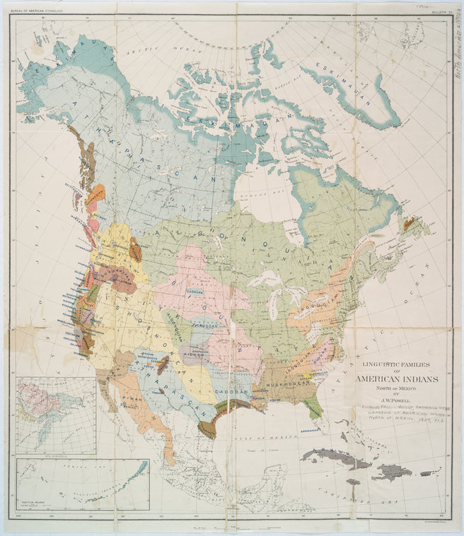 Linguistic families of American Indians north of Mexico.