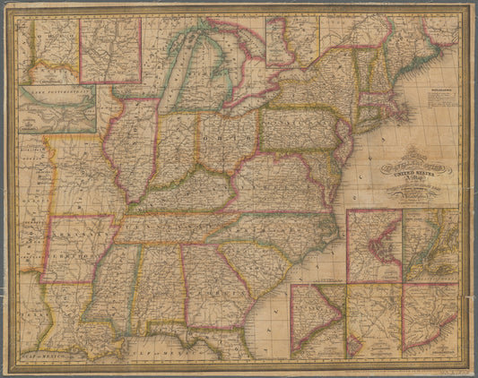 Mitchell's travellers guide through the United States: a map of the roads, distances, steam boat & canal routes &c