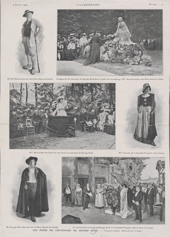 Les fêtes du centenaire de George Sand.