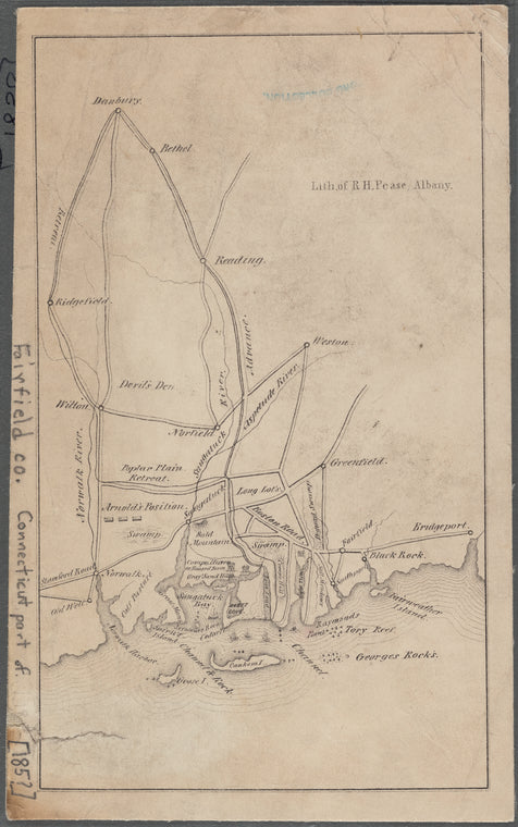 Map of part of Fairfield County, Connecticut: during the Revolution