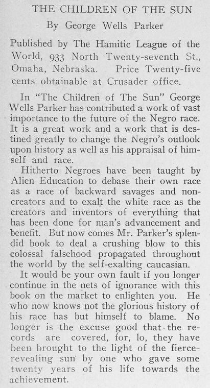 The Children of the Sun by George Wells Parker