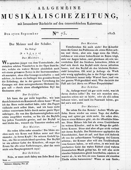 Allgemeine Musikalische Zeitung