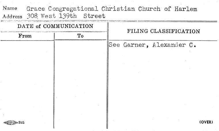 Grace Congregational Christian Church of Harlem