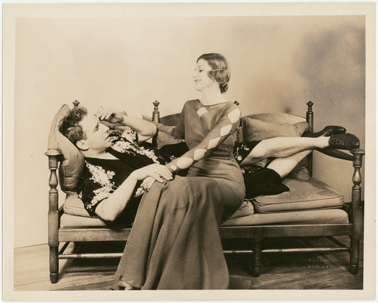 Lloyd Nolan and Stella Adler in the stage production Gentlewoman