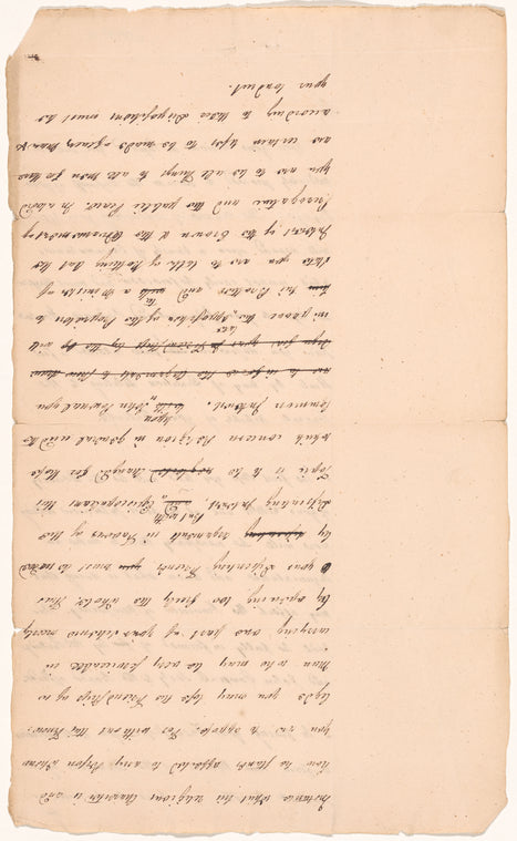 Letter to an unidentified recipient