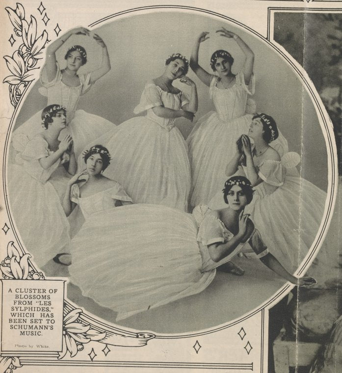 A cluster of blossoms from "Les Sylphides"