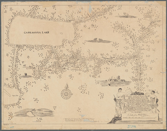 A mappe of Colonel Römers voyage to ye 5 Indian Nations: going from New Yorck to Albany, thence west