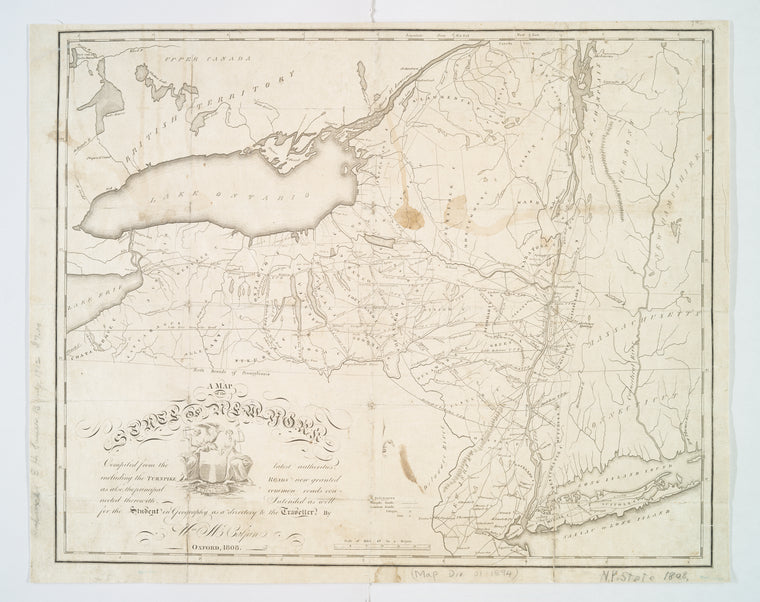 A map of the state of New York : compiled from the latest authorities : including the turnpike roads now granted as also the principal common roads connected there with