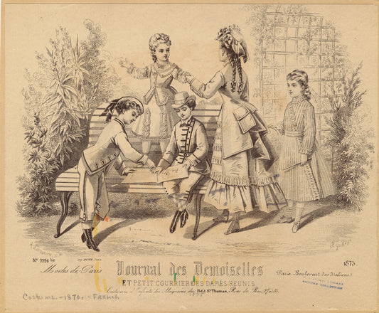 Journal des demoiselles : Et petit courrier des dames reunis, 1875
