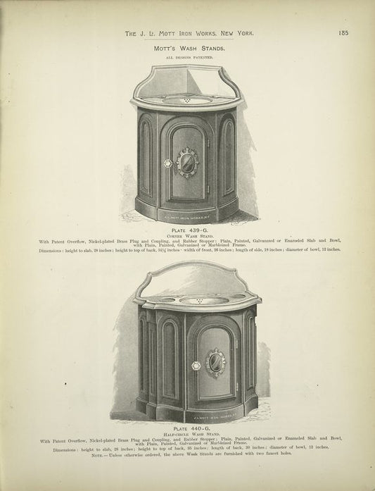 Mott's Wash Stands.